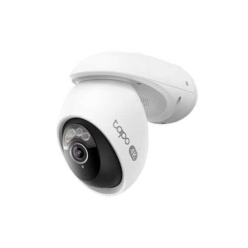 TP-Link Tapo 防犯カメラ 屋外 監視カメラ みまもりカメラ 見守りカメラ スマホ対応 Wi-Fi 4K 8MP 800万画素 パン/チルト 360°AI検知 フルカラー IP66 防水防塵 音声通話 Tapo C560WS 画像1