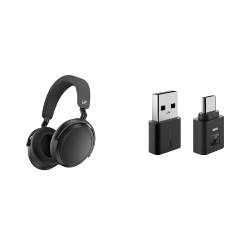 【セット買い】 【Amazon.co.jp限定品】ゼンハイザー(Sennheiser) ワイヤレスヘッドホン Bluetooth MOMENTUM 4 Wireless ブラック + エージング音源セット+ BTD700 Bluetoothアダプター 1枚目 画像