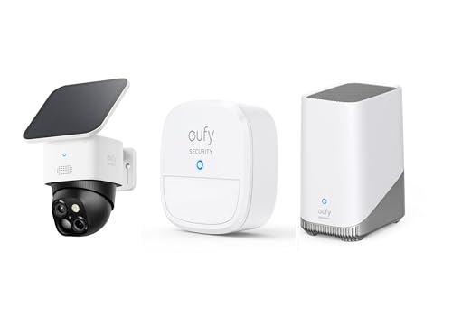 Anker Eufy SoloCam S340 (屋外カメラ) + Security Motion Sensor (モーションセンサー) + HomeBase(ホームベース) セット 1枚目 画像
