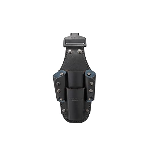 タジマ セフシステム 着脱式工具差し 本革 4本差し 堅牢でしなやかな上質なレザー(牛本革) SFKSK-P4 ブラック 着脱楽々 ベルトに後から装着可能 腰道具の組み換えが簡単 使う道具だけを選んで装着 腰の負担軽減 工具の落下防止 1枚目 画像