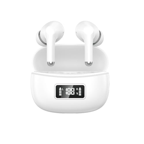 イヤホン bluetooth ワイヤレスイヤホン AIスマート ENC通話 IPX7防水 最大60時間再生 2025年最新Bluetooth6.0 ブルートゥースイヤホン 全音域HI-FI音質 低遅延 接続瞬時 片耳/両耳 iPhone/Android対応 WEB会議/スポーツ/音楽用/運動/ゲーム/テレワーク/通学/通勤 1枚目 画像