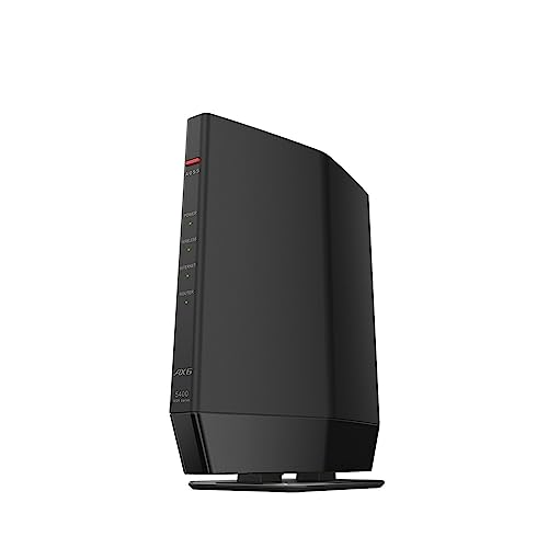 【Amazon.co.jp限定】 バッファロー WiFi ルーター無線LAN Wi-Fi 6 11ax / 11ac AX5400 4803+574Mbps 日本メーカー 【 iPhone 16 / 15 / 14 / 13 / Nintendo Switch / PS5 動作確認済み 】 エコパッケージ WSR-5400AX6P/NBK 画像1