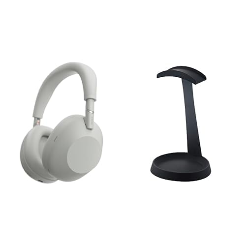 【セット買い】ソニー(SONY)WH-1000XM6 シルバー:ワイヤレスヘッドホン+エレコム(ELECOM) ヘッドホン用スタンド T字型 ブラック 1枚目 画像