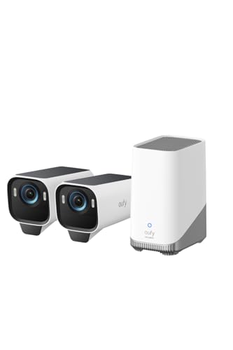 Anker Eufy (ユーフィ) eufyCam S3 Pro 2-Cam Kit(屋外用防犯カメラ)【ソーラー充電/顔認識AI技術 / 800万超高画素 / 4K画質 / 防犯対策/ワイヤレス対応/連続給電可能/バッテリー搭載/配線不要 / IP67 防塵防水/追加料金不要】 1枚目 画像