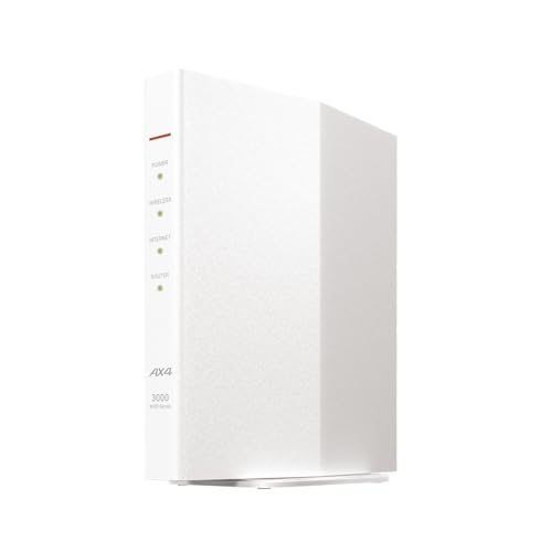 【Amazon.co.jp限定】 バッファロー WiFi ルーター 無線 LAN Wi-Fi 6 11ax AX3000 2,401+573Mbps 日本メーカー 【 iPhone 16e / 16 / 15 / 14 / Nintendo Switch / PS5 動作確認済み 】 スマート 引っ越し エコパッケージ ホワイト WSR-3000AX4P/NWH 画像1