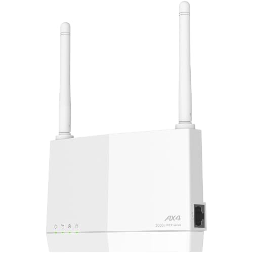 【Amazon.co.jp限定】バッファロー WiFi 無線LAN 中継機 Wi-Fi 6 11ax AX3000 2401+573Mbps WPS ワイドバンド メッシュ EasyMesh コンセント直挿し/据え置き 外付けアンテナ 日本メーカー エコパッケージ WEX-3000AX4EA/N 画像1