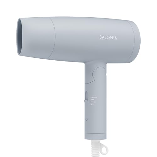 【2025年秋冬限定カラー】 SALONIA サロニア スピーディーイオン ドライヤー 大風量 速乾 軽量 マイナスイオン ヘアドライヤー SAL24217GR サイレント アイスグレー 1枚目 画像