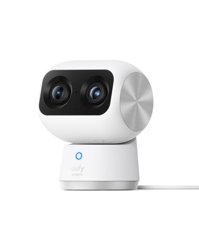 Anker Eufy Security Indoor Cam S350(見守りカメラ)【 屋内カメラ/ネットワークカメラ/ベビーモニター/ペット見守り/防犯カメラ / 4K UHD画質/デュアルレンズカメラ / 8倍ズーム / 360°の視野/AI動作検知 / 2.4GHz 5GHz Wi-Fi対応】 1枚目 画像