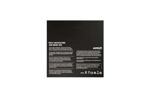 100-100001405WOF [Ryzen 5 9600X (6C/12T、3.9GHz、TDP 65W、AM5、Radeon Graphics) BOX W/O cooler] 中間 画像