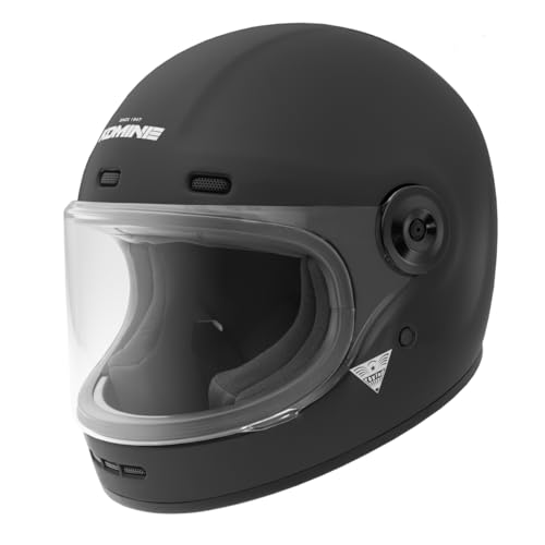コミネ(KOMINE) バイク用HK-190 ネオレトロフルフェイスヘルメット Mat Black XL 1枚目 画像