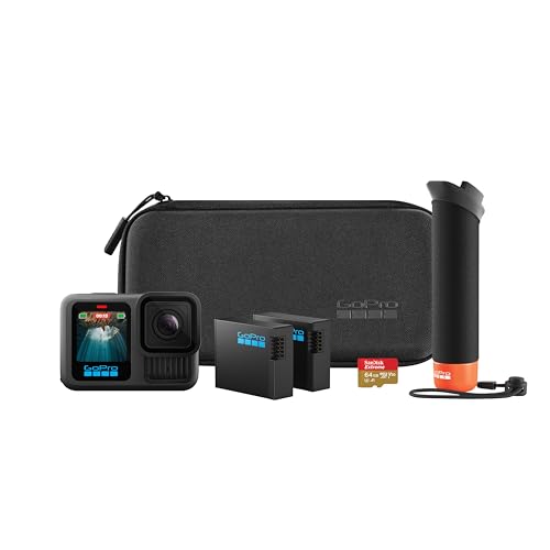 GoPro HERO13 Black アクセサリーセット アクションカメラ 5.3K/60fps + 4K120fps 対応 防水 HLG-HDRビデオ 400fps 13倍スローモーション 様々な気候に対応した長時間駆動の 1900mAh バッテリー CHDRB-131-FW 1枚目 画像