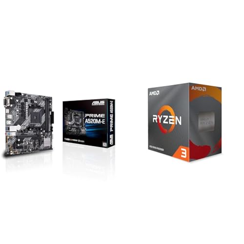 【セット買い】ASUS AMD A520 搭載 Socket AM4 対応 マザーボード PRIME A520M-E 【MicroATX】＋[Amazon.co.jp限定] AMD Ryzen 3 4100, with Wraith Stealth Cooler 3.8GHz 4コア / 8スレッド 6MB 65W 画像1
