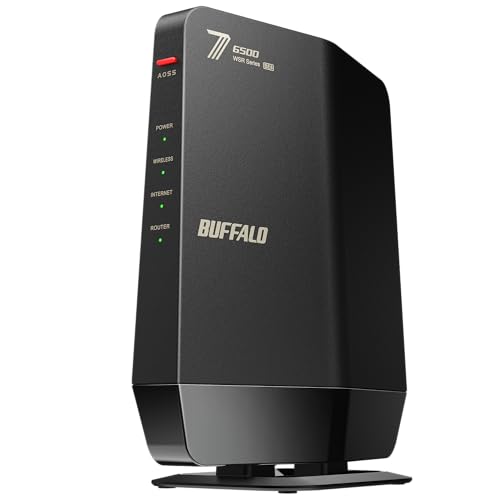 【Amazon.co.jp限定】バッファロー WiFi ルーター Wi-Fi 7 11be 無線 LAN 2.5G デュアルバンド MLO EasyMesh 5764+688Mbps ブラック【 iPhone 17 / 17 pro 動作確認済み 】 WSR6500BE6P/NBK 1枚目 画像