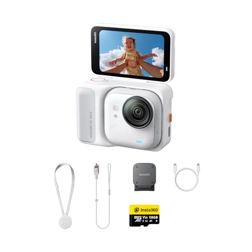 【高梨沙羅さん愛用】Insta360 GO Ultra 通常版 ホワイト | ポケットサイズから世界が変わる!超軽量&10m防水・どこでも装着・手ブレ補正・3時間撮影OK|ランニング・サイクリングに最適! 1枚目 画像
