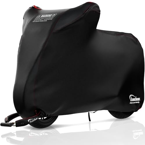 Kaedear(カエディア) バイクカバー 中型 125㏄/400㏄ バイク カバー 盗難防止 ロック穴 風飛び防止ベルト 撥水 ウェザーシールド KDR-C2-2L (235×140×100) 1枚目 画像