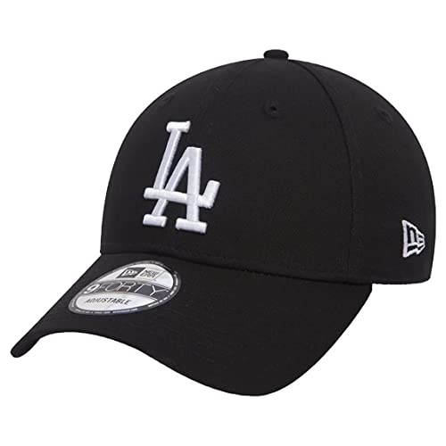 New Era キャップ 940 9FORTY アジャスター付 フリーサイズ LA コットン 綿 野球帽 帽子 メンズ レディース ジェンダーフリー (ブラック/ホワイト) [並行輸入品] 画像1