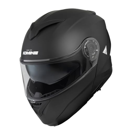コミネ(KOMINE) バイク用 FL システムヘルメット マットブラック L HK-171 UVカットシールド 高強度ABSシェル インナーバイザー フルフェイス マグネットバックル 1枚目 画像