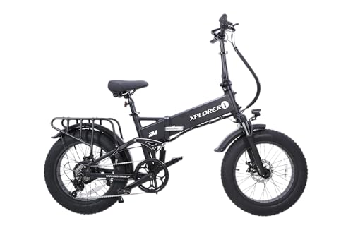 Emotorad 電動アシスト自転車 極太タイヤ20×4.0インチ折りたたみ電動自転車 フルサスペンションelectric bycycle 型式認定獲得 超長距離の航続自転車電動 48V15AH 720ｗh大容量バッテリー 走行距離120～160KM シマノ製外装7段変速 Tektroディスクブレーキ 防水 頑丈 耐震性 前カゴ/テールライト/リアキャリアライト付き 画像1