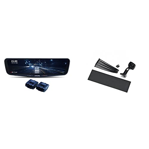 アルパイン ドライブレコーダー搭載 12インチデジタルミラー(純正ミラー交換タイプ/車内リアカメラ) DVR-DM1200A-IC + ハイエース(6型)(2020.5-現在) KTX-M01-HI-200-6 取付キット 1枚目 画像