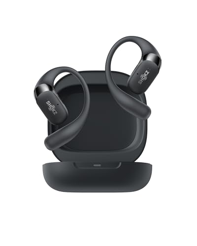 Shokz (ショックス) OpenFit 2 オープンイヤーヘッドホン 完全ワイヤレスイヤホン Bluetooth5.4 耳を塞がない 空気伝導 自動ペアリング マイク付き 充電ケース付き 左右分離型 9.4g超軽量 合計48時間再生 スポーツイヤホン IP55防水性能 急速充電 ハンズフリー通話 2025年新登場 ブラック 画像1