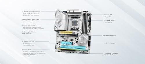 ASRock マザーボード B850 Steel Legend WiFi AMD Ryzen 9000 / 8000 / 7000 シリーズ CPU (Soket AM5) 対応 DDR5 ATX マザーボード 【国内正規代理店品】 最後 画像