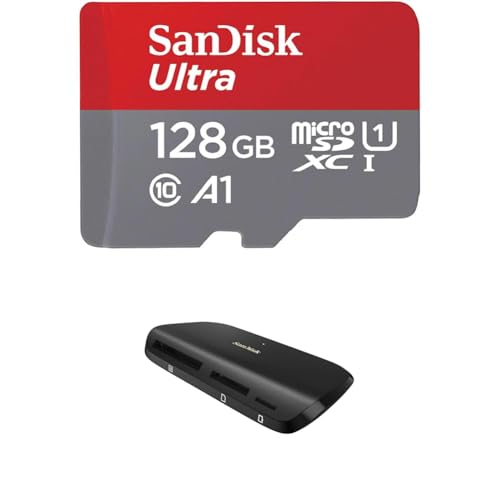 【カードリーダーセット】SanDisk Ultra SDSQUAB-128G-GH3MA 新パッケージ + SanDisk イメージメイトプロ USB-C マルチカードリーダー/ライター SDDR-A631-JNGNN 画像1