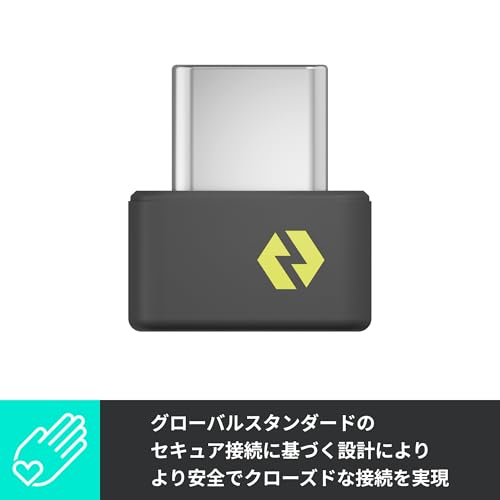ロジクール Logi Bolt USB Type-C レシーバー LBUSBC windows mac chromeOS ブラック 国内正規品 中間 画像