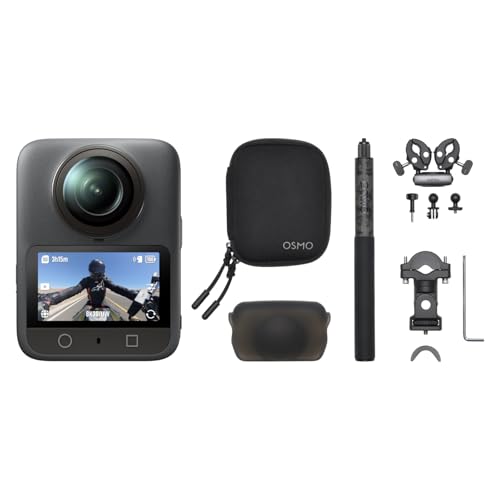 DJI Osmo 360 モーターサイクル マルチPOVコンボ、1インチ360°イメージングエリアを備えた360°カメラ、4K/120fps & 170°ブーストビデオ、ヘビーデューティー マウントとクランプ、ネイティブ8K 360°動画 、全角度撮影用アクションカメラ 1枚目 画像