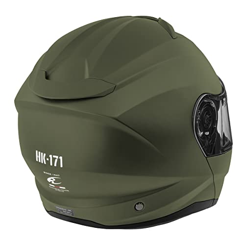 コミネ(KOMINE) バイク用 HK-171 FL システムヘルメット Olive L 中間 画像