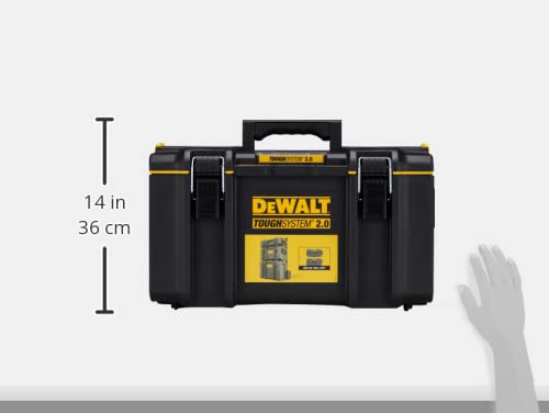 デウォルト(DEWALT) タフシステム2.0 システム収納BOX Mサイズ 工具箱 収納ケース ツールボックス DS300 積み重ね収納 DWST83294-1 最後 画像