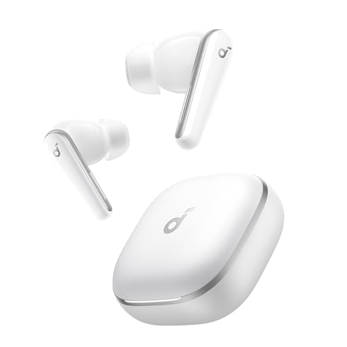Anker Soundcore Liberty 5（Bluetooth 5.4）【完全ワイヤレスイヤホン/ウルトラノイズキャンセリング 3.5 / 3Dオーディオ / Dolby Audio対応/ワイヤレス充電/マルチポイント接続/外音取り込み / 最大48時間再生 / ハイレゾ / IP55 防塵・防水規格/PSE技術基準適合】パールホワイト 画像1