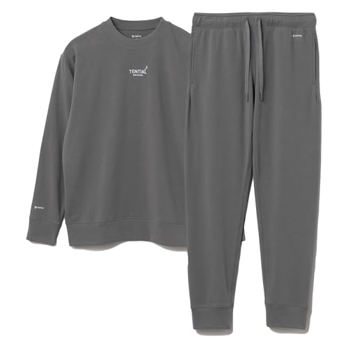 [TENTIAL] BAKUNE RECOVERY WEAR Sweat Shirt/Sweat Pants ダークグレー（L） 画像1