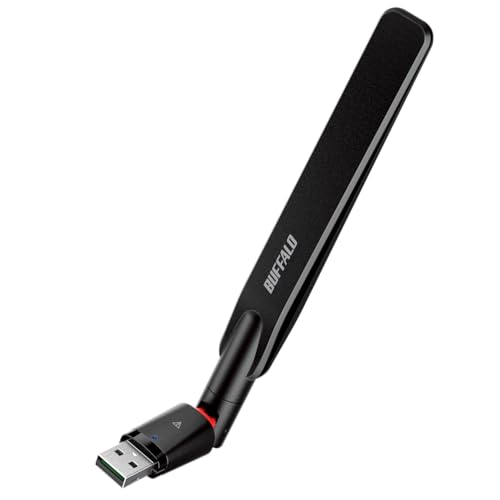 バッファロー WiFi 無線LAN 子機 アダプター 外付けアンテナ 866Mbps/433Mbps 11ac/n/a/g/b USB 3.2 Gen1 WPA3 WI-U3-866DHP/N 画像1