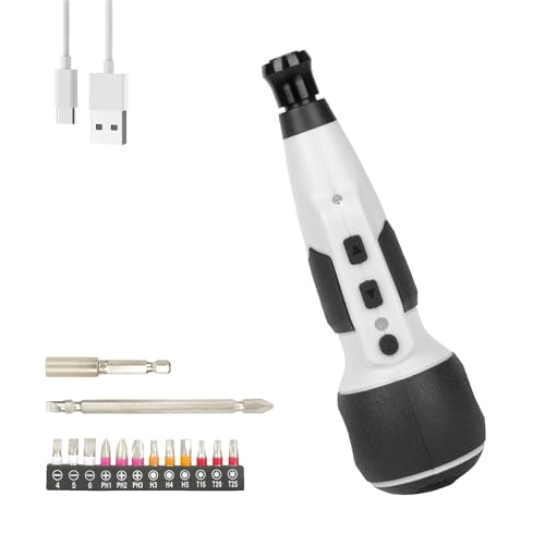 SENTOOL 電動ドライバー 小型 ペン型 手動兼用 USB Type C充電式 電池の残量表示機能付き 充電式ドライバー 家具の組み立て・手作りインテリアに 女性や初心者でも簡単に使える 正逆転切替簡単すばやい 2025年新型 (単速) 1枚目 画像