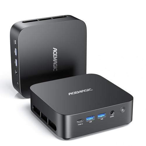ACEMAGIC ミニpc Ryzen 7 7730U【2025初登場】8C16T 最大4.5GHz mini pc ryzen windows11 Pro 16GB DDR4/512GB SSD拡大可 4K/3画面 HDMI/DP/Type-C WiFi 6 有線LAN BT5.2 USB3.2x6 静音・高放熱・VESA対応 1枚目 画像