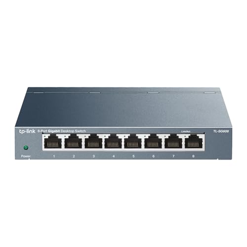 【Amazon.co.jp限定】TP-Link 8ポート スイッチングハブ 10/100/1000Mbps ギガビット 金属筺体 設定不要 TL-SG608 画像1