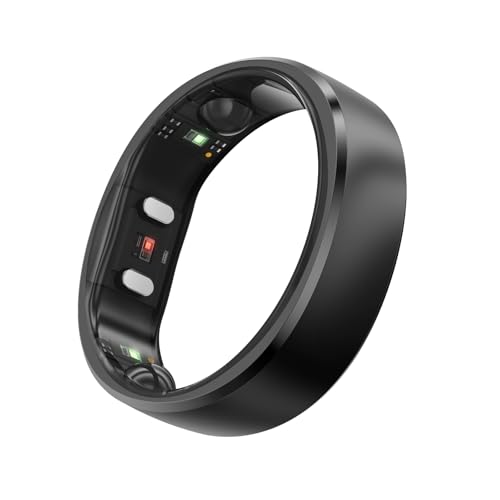 RingConn Gen 2 スマートリング|アプリ購読不要、まずサイジングキットでサイズ確認、バッテリー持続最長12日、睡眠・心拍・ストレス・女性の健康管理・フィットネス追跡、Android & iOS対応(ブラック、サイズ10) 1枚目 画像