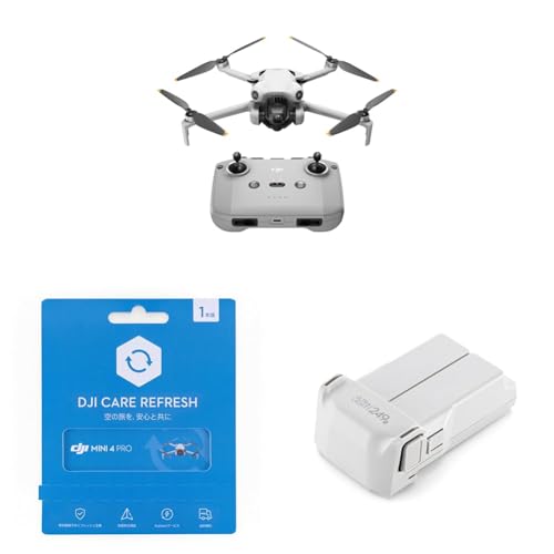 DJI ドローン Mini 4 Pro(DJI RC-N2付属) +1年延長CARE保証+DJI Mini 4 Pro インテリジェント フライトバッテリー 2025年5月前に生産した製品 1枚目 画像