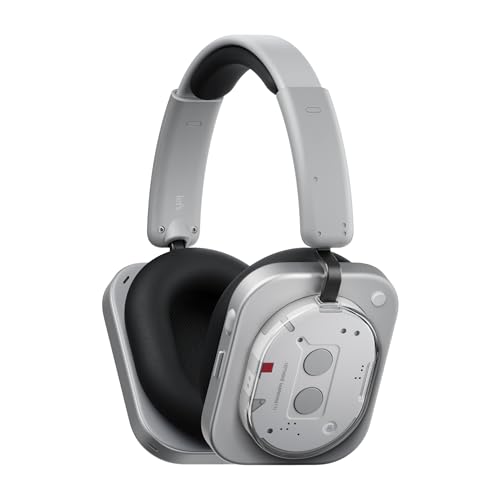 Nothing Headphone(1) ハイブリッドアクティブ ノイズキャンセリング ヘッドホン、6つのマイク付き ワイヤレス オーバーイヤー ヘッド フォン、パーソナライズされた空間オーディオ、KEFによるチューニング、最大80時間再生 Bluetoothヘッドセット ホワイト 1枚目 画像
