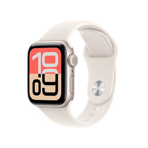 Apple Watch SE 3(GPS + Cellularモデル)- 40mmスターライトアルミニウムケースとスターライトスポーツバンド - S/M 画像1