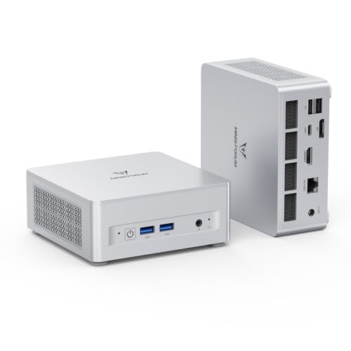MINISFORUM UM870 Slim ミニpc AMD Ryzen 7 8745H DDR5-5600MHz 32GB 1TB SSD Windows 11 Pro 小型pc Radeon 780M グラフィック HDMI2.1 |DP1.4|USB4 4K@60Hz 3画面出力 2.5Gbps LAN/Wi-Fi6E/BT5.2 ミニパソコン 1枚目 画像