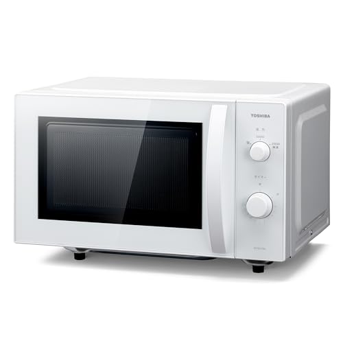 TOSHIBA(東芝) 電子レンジ 17L フラットテーブル 単機能 全国対応 ダイヤル式 レンジ あたため 庫内灯 オレンジLEDタイマー 簡単操作 一人暮らし/家庭向/お年寄り 新生活 新社会人 入学 ER-NS170A(W) ヘルツフリー 画像1
