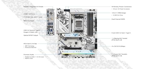 ASRock マザーボード B650 Steel Legend WiFi AMD Ryzen 7000 シリーズ CPU (Soket AM5) 対応 B650 チップセット DDR5 ATX マザーボード 【国内正規代理店品】 中間 画像