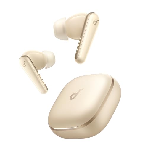 Anker Soundcore Liberty 5（Bluetooth 5.4）【完全ワイヤレスイヤホン/ウルトラノイズキャンセリング 3.5 / 3Dオーディオ / Dolby Audio対応/ワイヤレス充電/マルチポイント接続/外音取り込み / 最大48時間再生 / ハイレゾ / IP55 防塵・防水規格/PSE技術基準適合】シャンパンゴールド 画像1