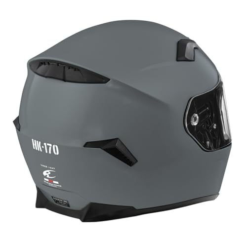 コミネ(KOMINE) バイク用 HK-170 FL フルフェイスヘルメット Basalt Grey XL 中間 画像