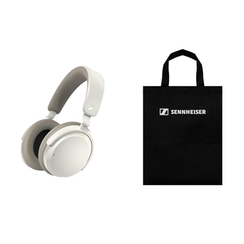 【セット買い】ゼンハイザー Sennheiser ワイヤレスヘッドホン ACCENTUM Wireless ホワイト + ロゴ入りエコバッグ セット 高性能ドライバー 50時間再生 ノイズキャンセリング クリアな通話 画像1