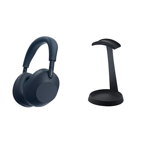 【セット買い】ソニー(SONY)WH-1000XM6 ミッドナイトブルー:ワイヤレスヘッドホン+エレコム(ELECOM) ヘッドホン用スタンド T字型 ブラック 1枚目 画像
