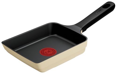 【オンライン限定】 ティファール 玉子焼き器 14×18cm IH ガス火対応 PFOAなどの有害物質不使用 こびりつきにくさ長持ち 「IHチタン･エクセレンス バニラベージュ エッグロースター」 ベージュ G61618 画像1