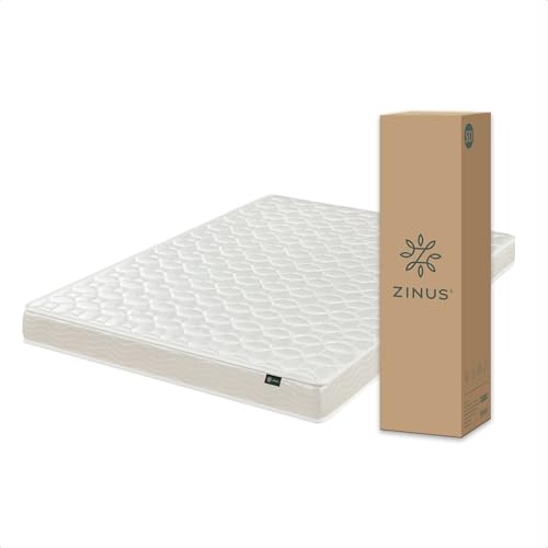 ZINUS ジヌス ベッド マットレス セミダブル ポケットコイル 15cm ホワイト 硬め mattress コスパが良い 体圧分散 耐久性 5年保証 体を適度に支える 通気性 長持ちする 静音 厚め設計 ホテル品質 ベーシック BASIC 1枚目 画像