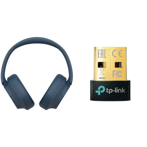 ソニー(SONY) ワイヤレスノイズキャンセリングヘッドホン WH-CH720N: ブルー WH-CH720N L & TP-Link Bluetooth USB Bluetooth 5.0 対応 パソコン/タブレット 対応 アダプタ ブルートゥース子機 メーカー保証3年UB500 (UNVER) 1枚目 画像